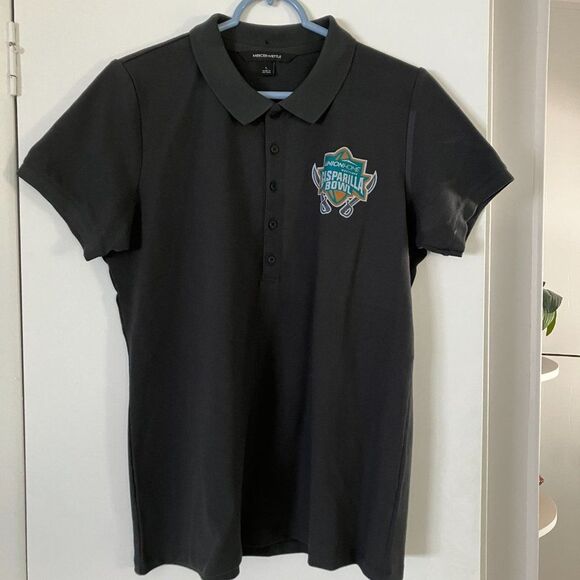 Navy Gasparilla Bowl Men's Collar Shirt Size L NWOT - Picture 2 of 4